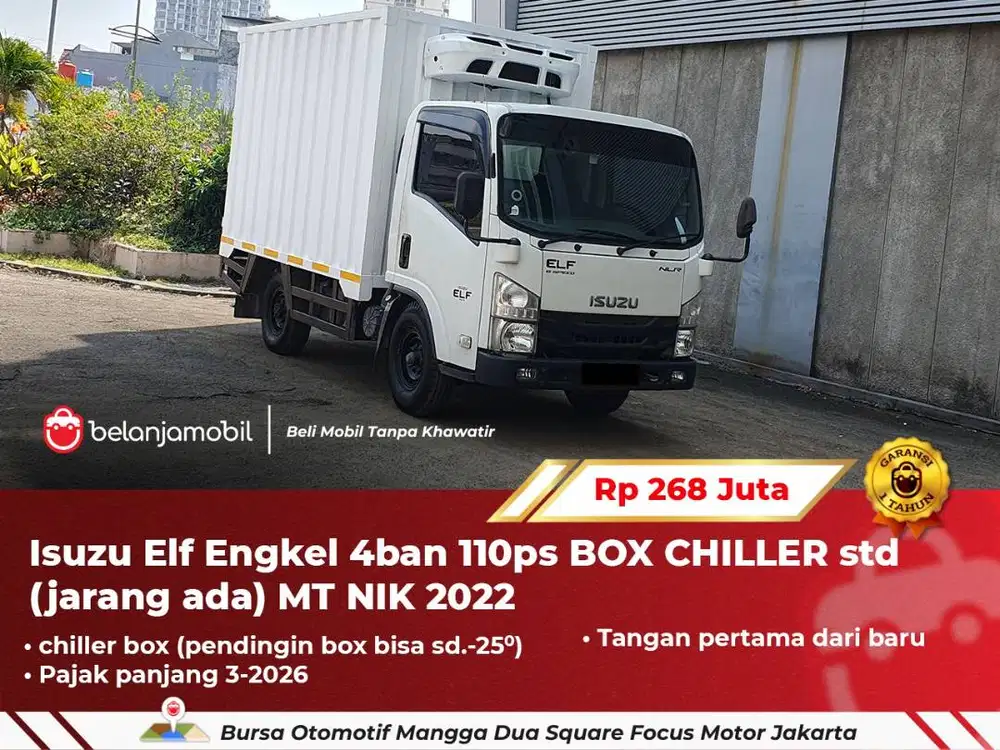 [BOX CHILLER] Isuzu Elf Engkel 4ban 110ps std Manual MT 2022 2023