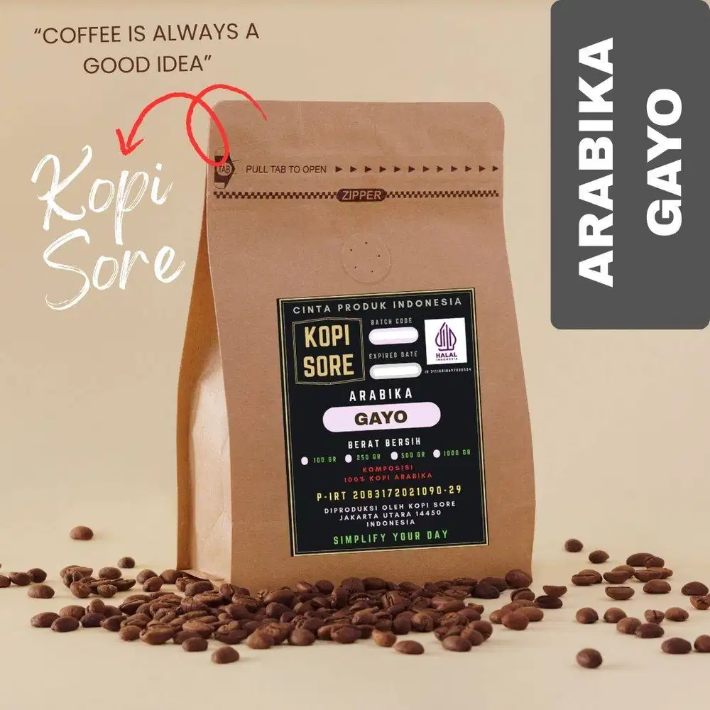 KOPI SORE - 100% Kopi Arabika Murni