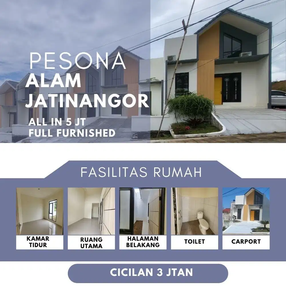 Rumah siap huni Full furniture Jatinangor