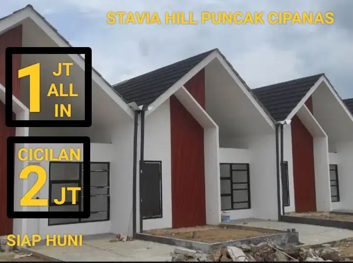 Rumah Stavia Hill Puncak Siap Huni