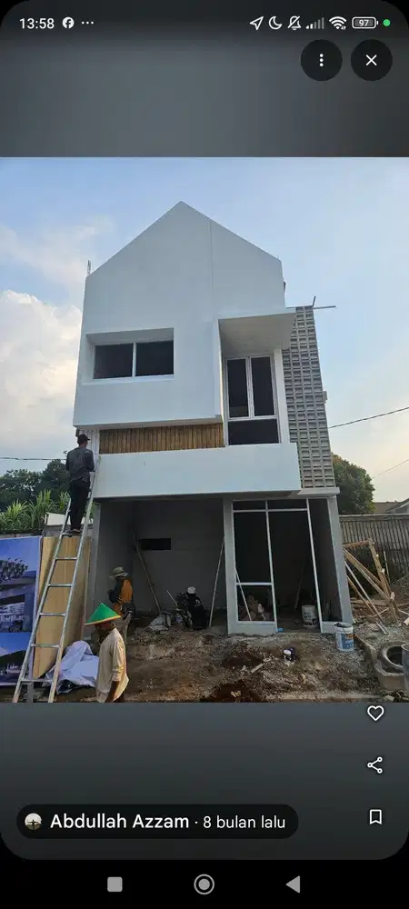 Rumah 2 lantai ,dekat UPN limo DP 2jt selangkah ke MRT Lebak bulus
