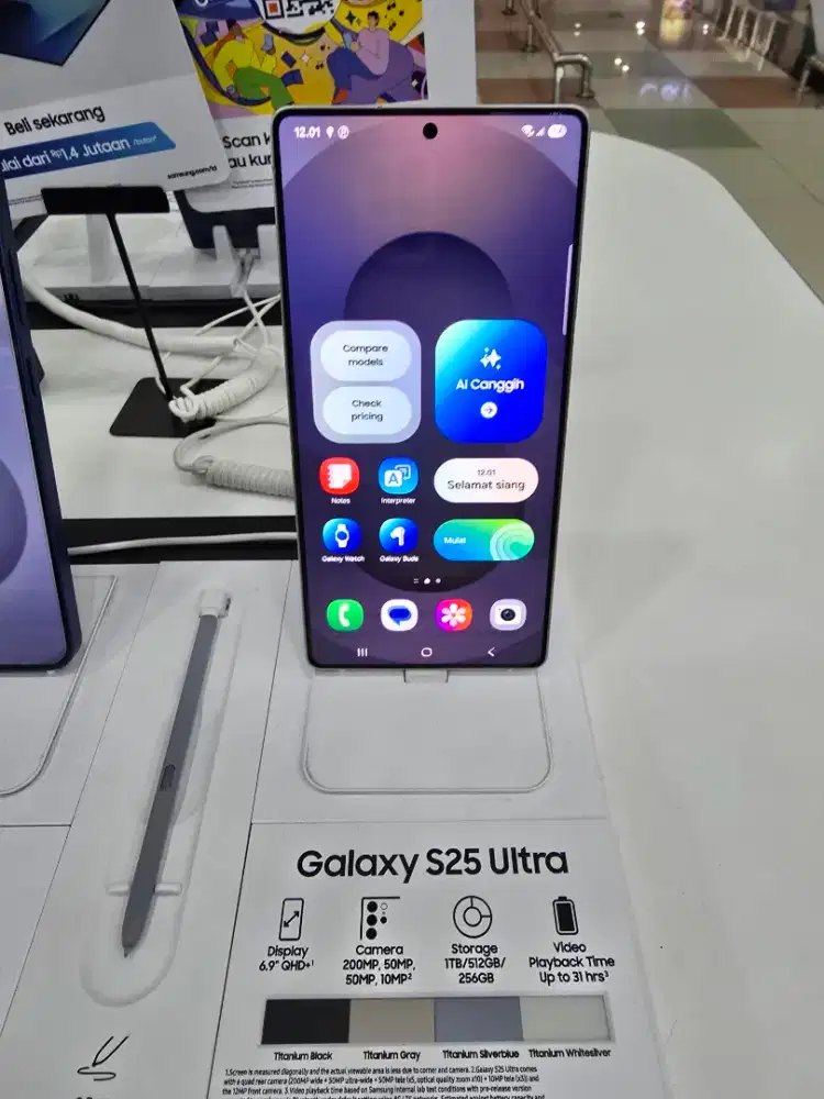 TERMURAH!! SAMSUNG S25 ULTRA 12/256GB GARANSI RESMI 1 TAHUN!!
