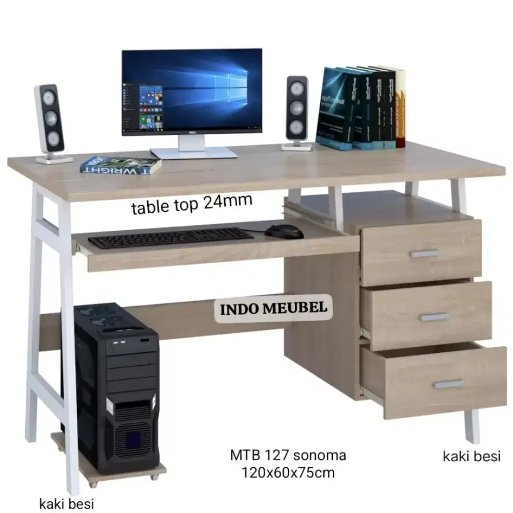 MEJA KANTOR, MEJA KASIR, MEJA KOMPUTER, MEJA BELAJAR, NEW MODER
