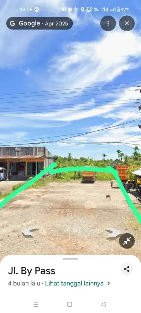 DIJUAL TANAH LUAS 260 M2 DI BY PASS KOTO TANGAH