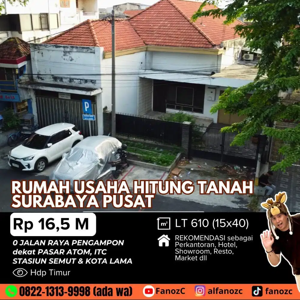 Jual rumah pengampon, ruko pengampon, jual ruko pengampon surabaya, rumah besar