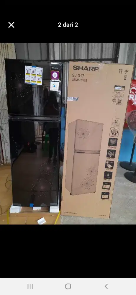 KULKAS 2 PINTU SHARP SJ-317 MG