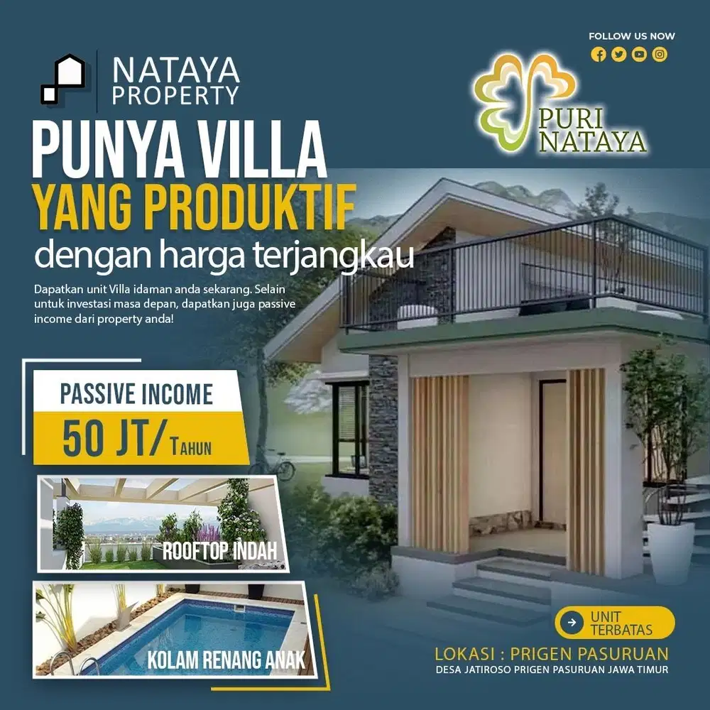 JUAL MINI VILLA CLUSTER DI PRIGEN VIEW PEGUNUNGAN