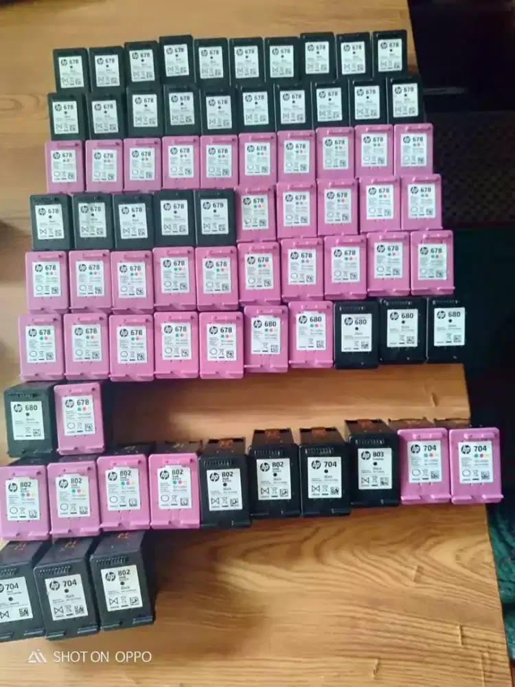 Tinta cartridge HP bekas 802