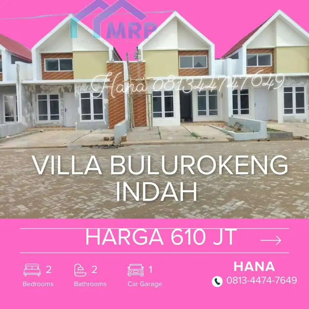 Perumahan Siap Huni Depan Coca-cola Sudiang