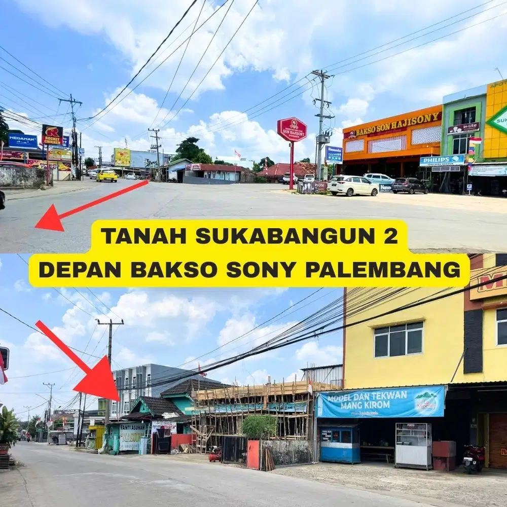 JUAL CEPAT TANAH PINGGIR JALAN UTAMA PALEMBANG