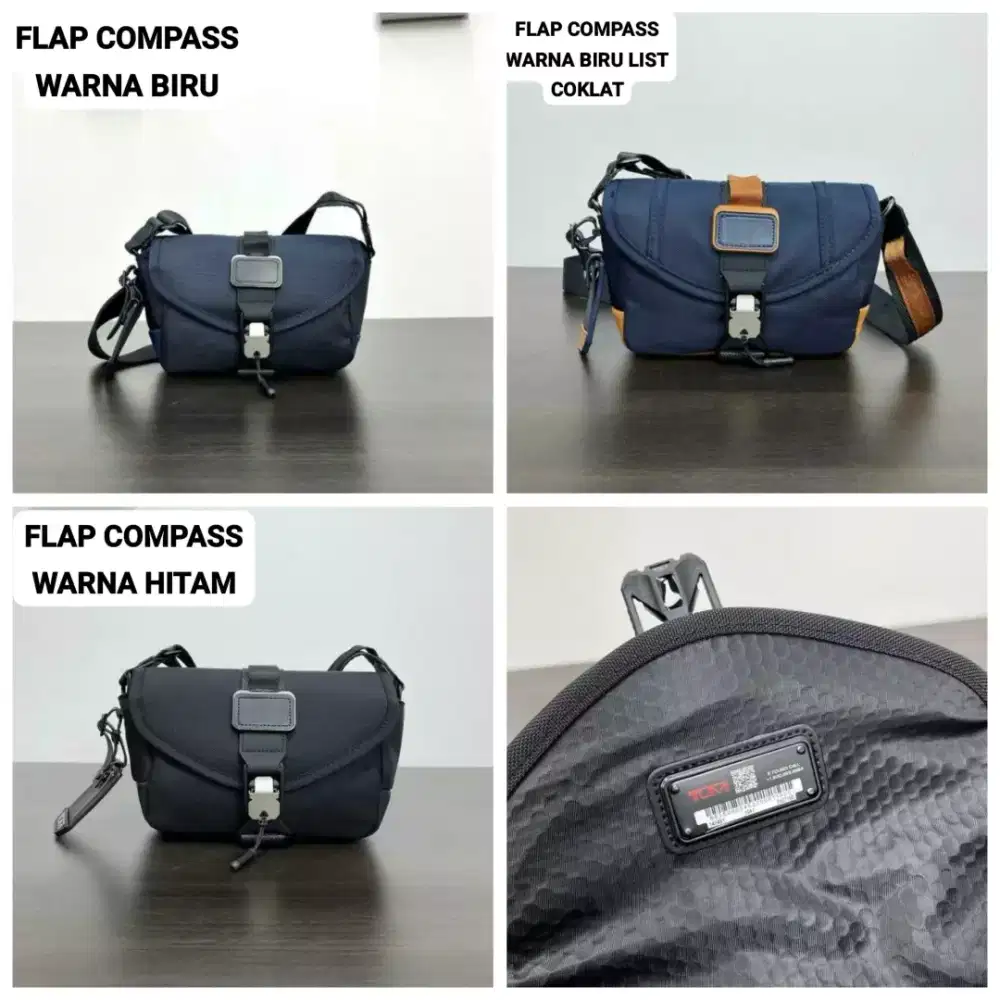 Tas Tumi Flap Compass Selempang Crossbody Pria
