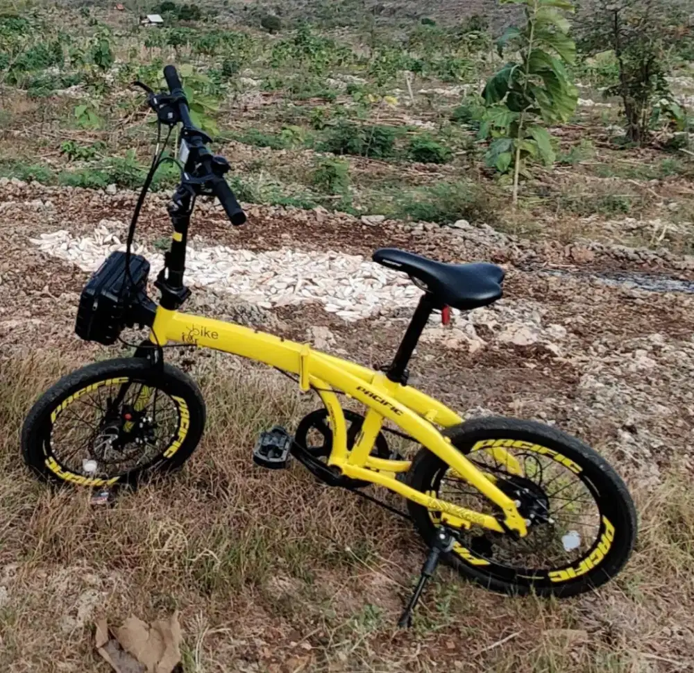 Sepeda lipat pacific 2980 RX 6.8 kuning sepeda lipat pasific murah