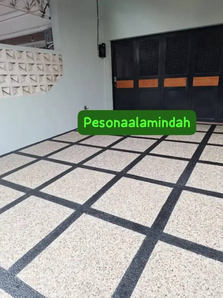 lantai batu sikat garasi