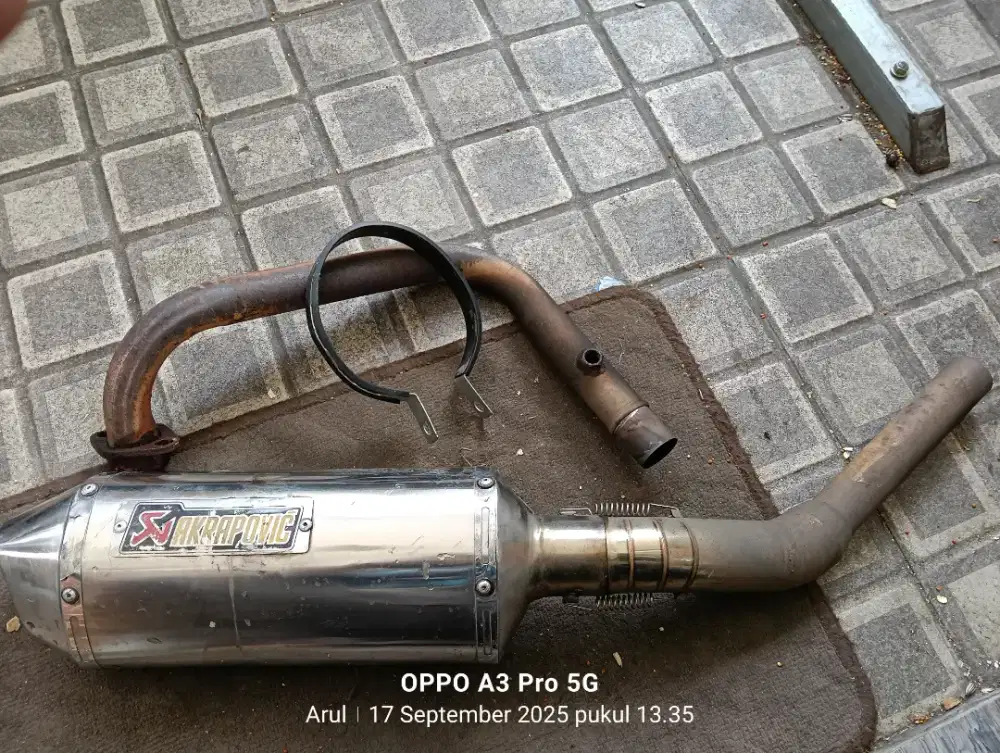 Knalpot racing Akrapovic ninja 250 fi mono