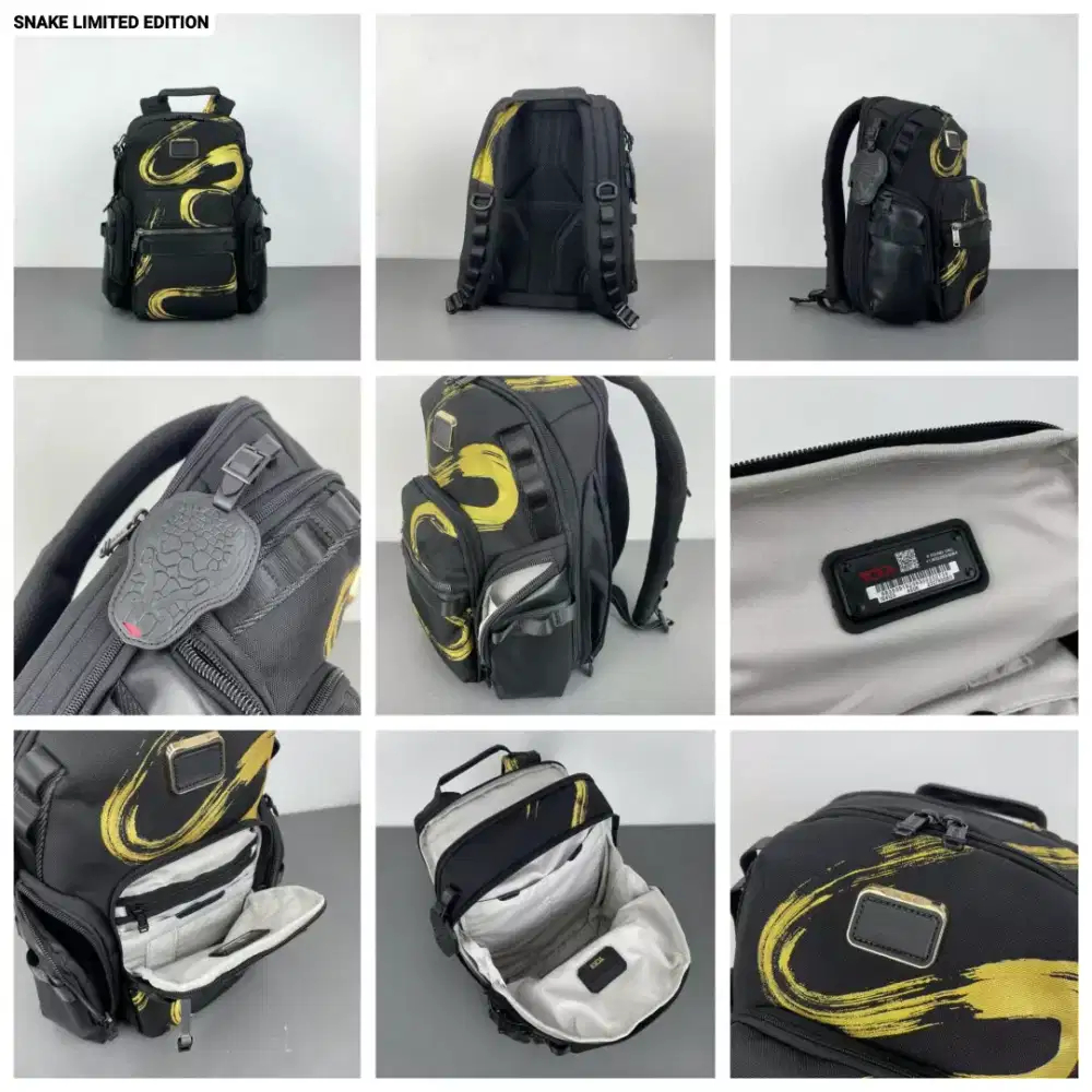 Tas Tumi Ransel Navigation Elegant Snake Backpack Limited Edition