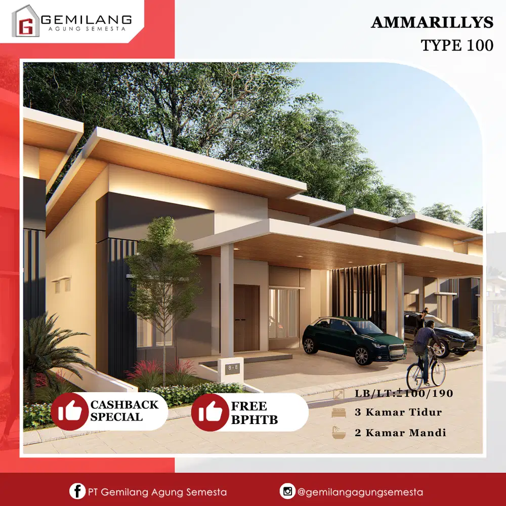 PROMO SPESIAL CLUSTER THE ROYAL SPRING TIPE AMMARILLYS 100