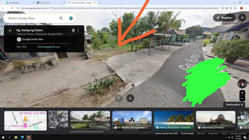 Di pusat kota, cocok untuk kontrakan, gudang