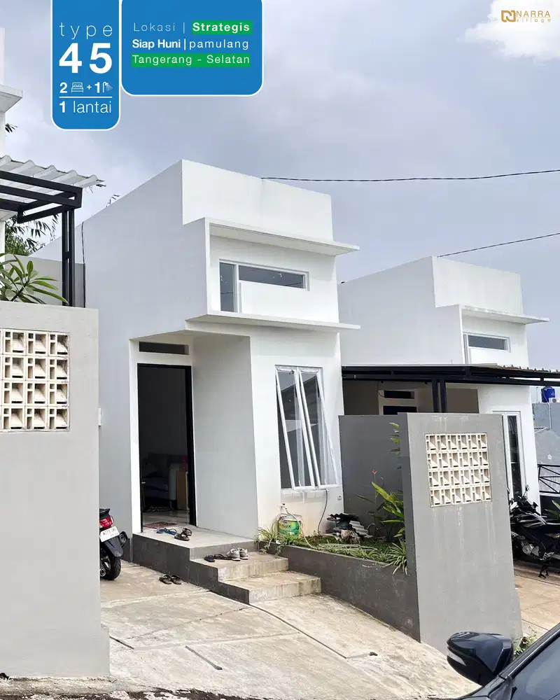 Rumah baru 600an termurah di tangsel Siap huni DP 0%