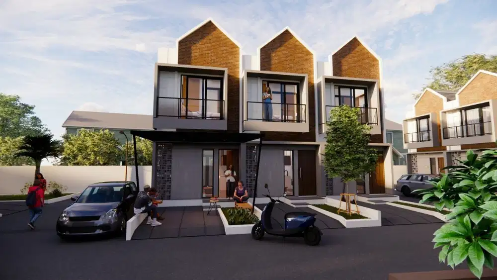 Rumah 2 Lantai Scandinavian di GDC Pusat dan Pemerintahan Kota Depok