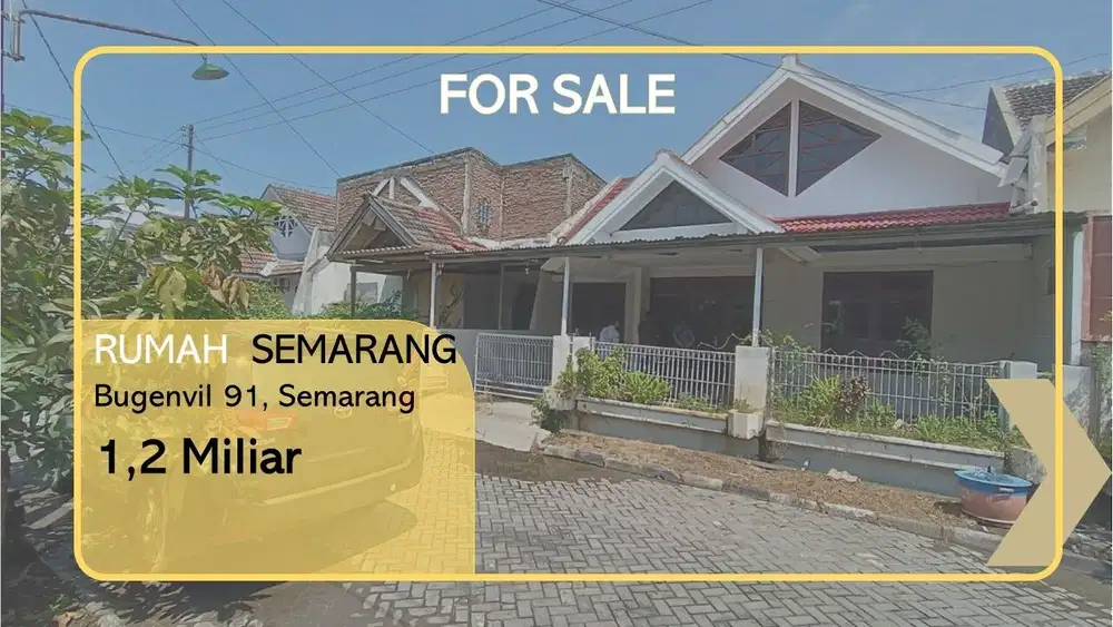 Rumah 4 Kamar Tidur 2 Kamar Mandi Siap Huni Perumahan Semarang Timur