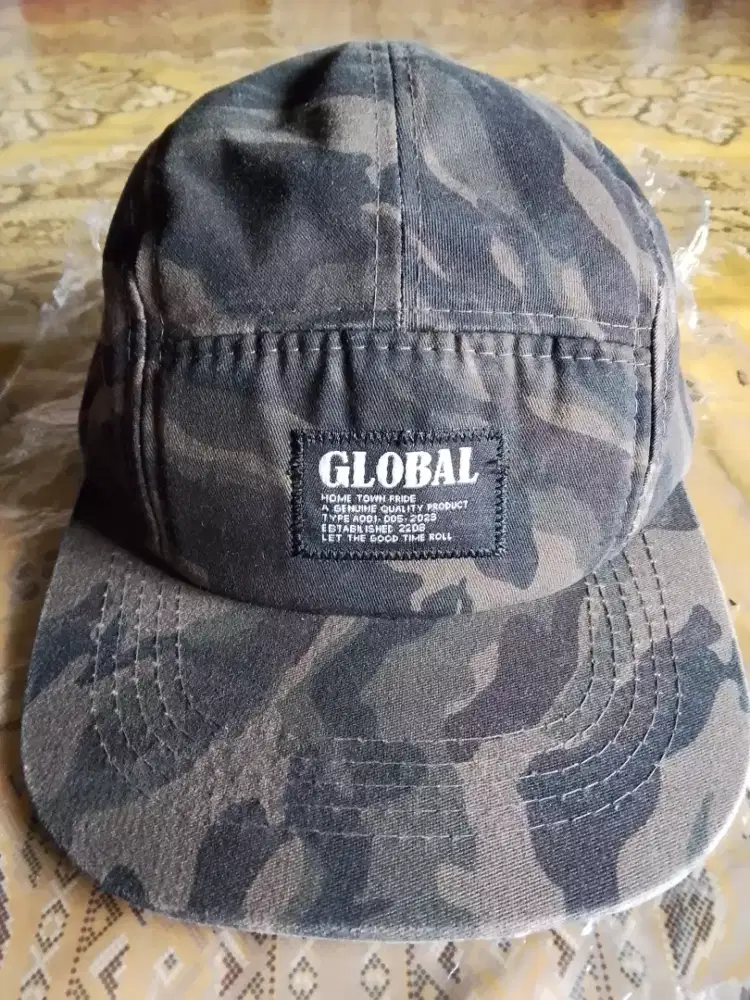 Topi Dewasa Merk Global Loreng Army