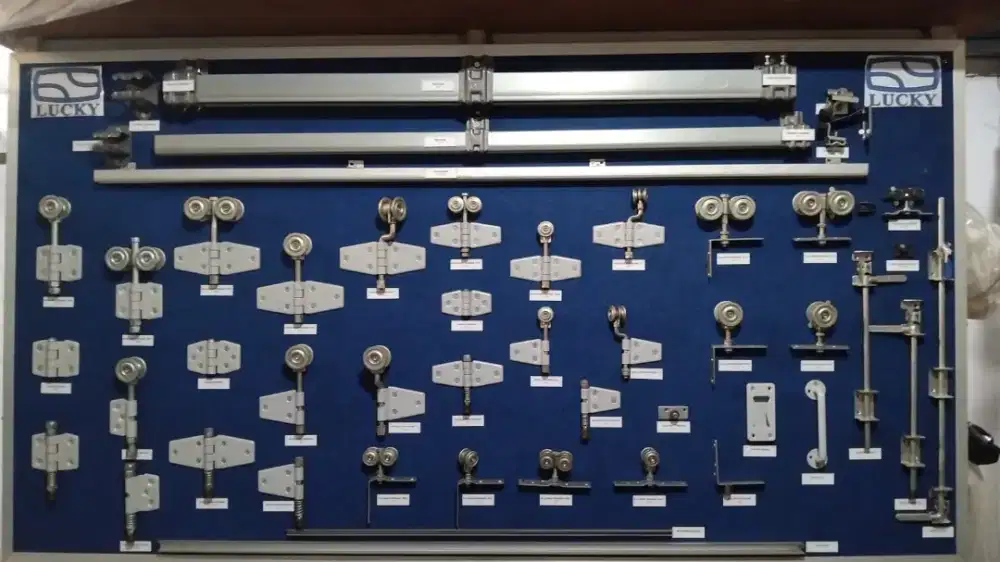 Jual komponen rel pintu garasi