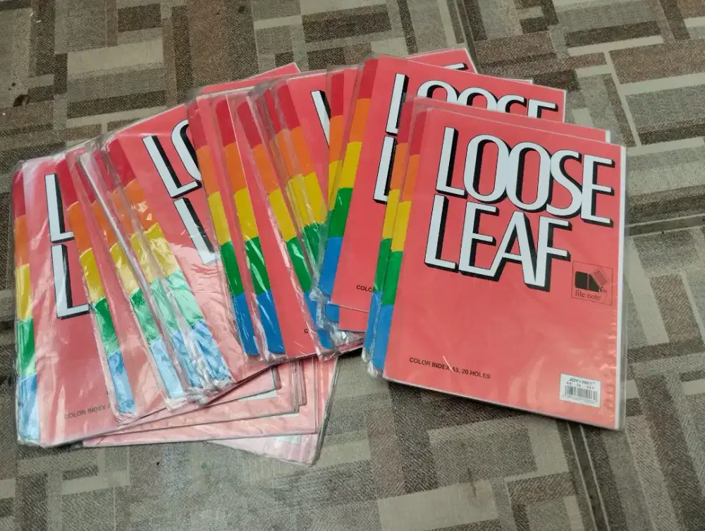 24 SET PEMBATAS FILE BINDER JOY ART A4 LIMA WARNA