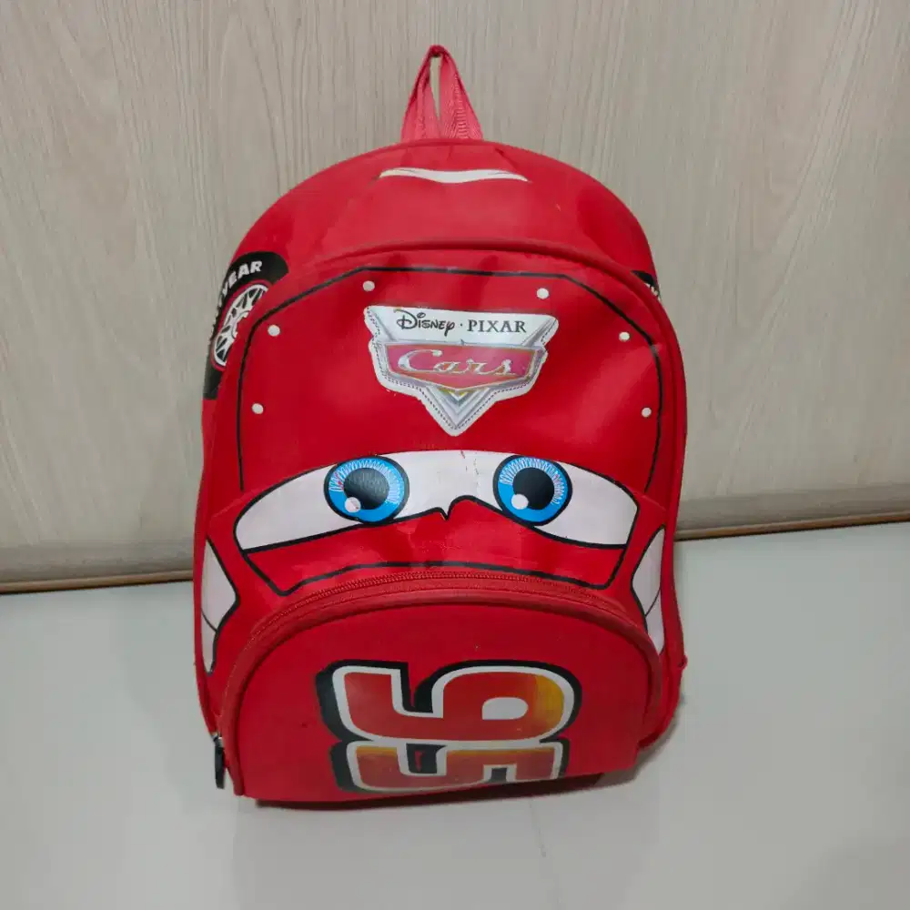 Tas Ransel anak TK SD Lightyear Cars 95 Mc Queen Red