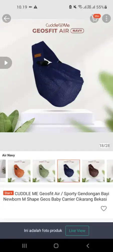 Preloved cuddle me gendongan bayi