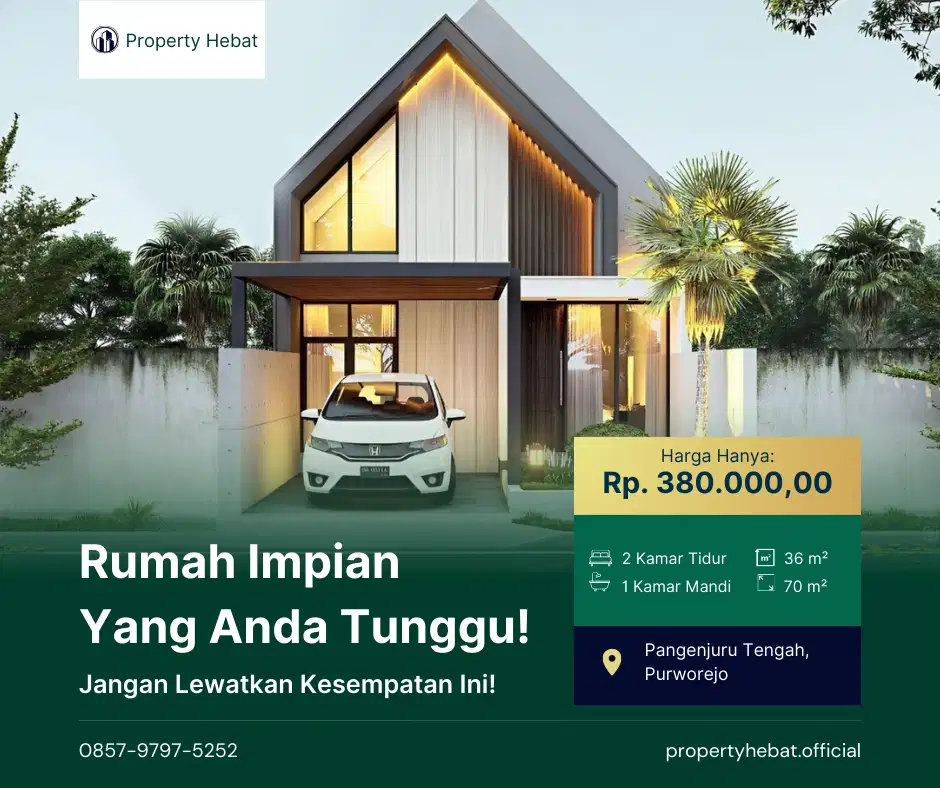 Rumah Menawan Harga Istimewa Purworejo Kota