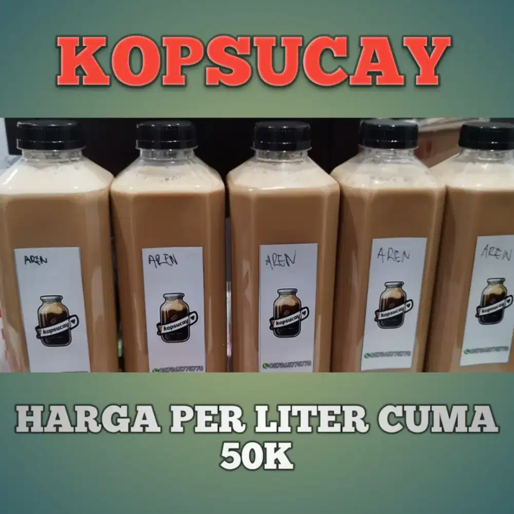 Kopi Susu Gula Aren Kopsucay Kemasan 1L