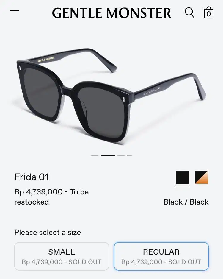 Preloved Gentle Monster Frida 01 – Second Original