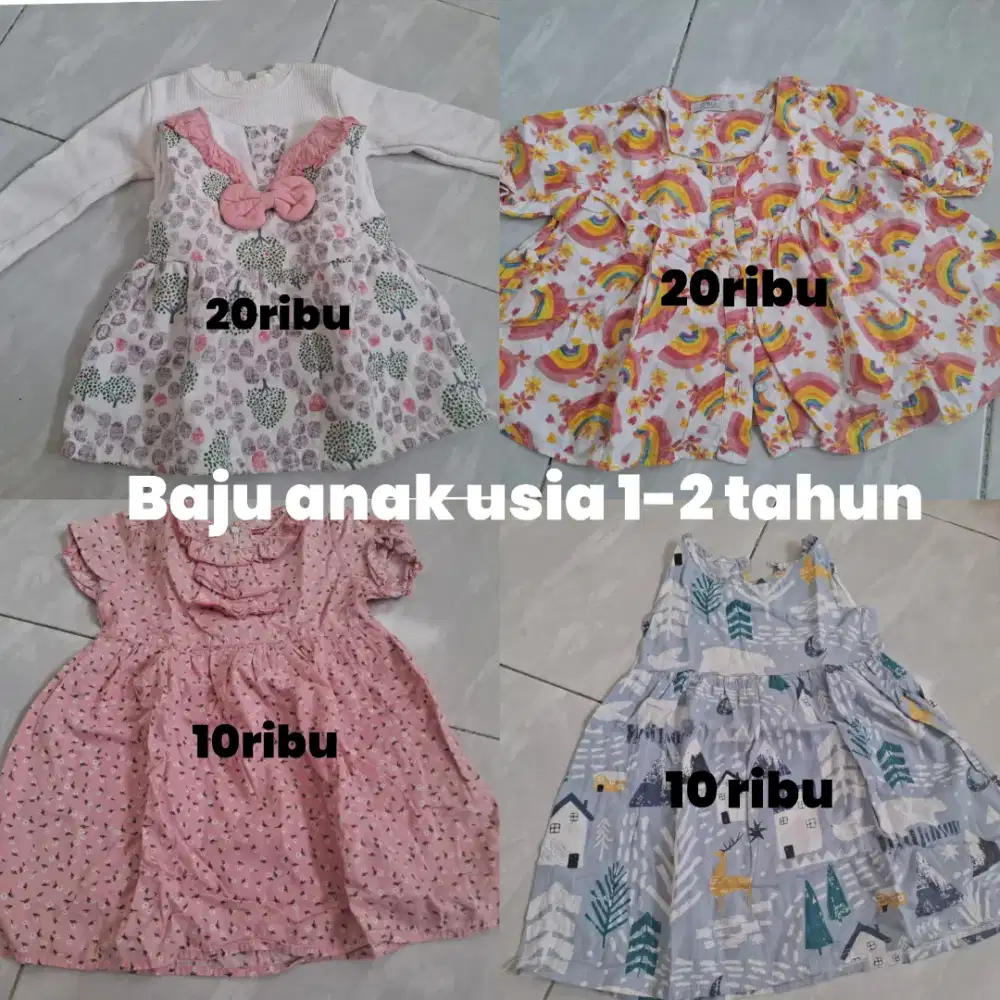 Baju anak 4 pcs