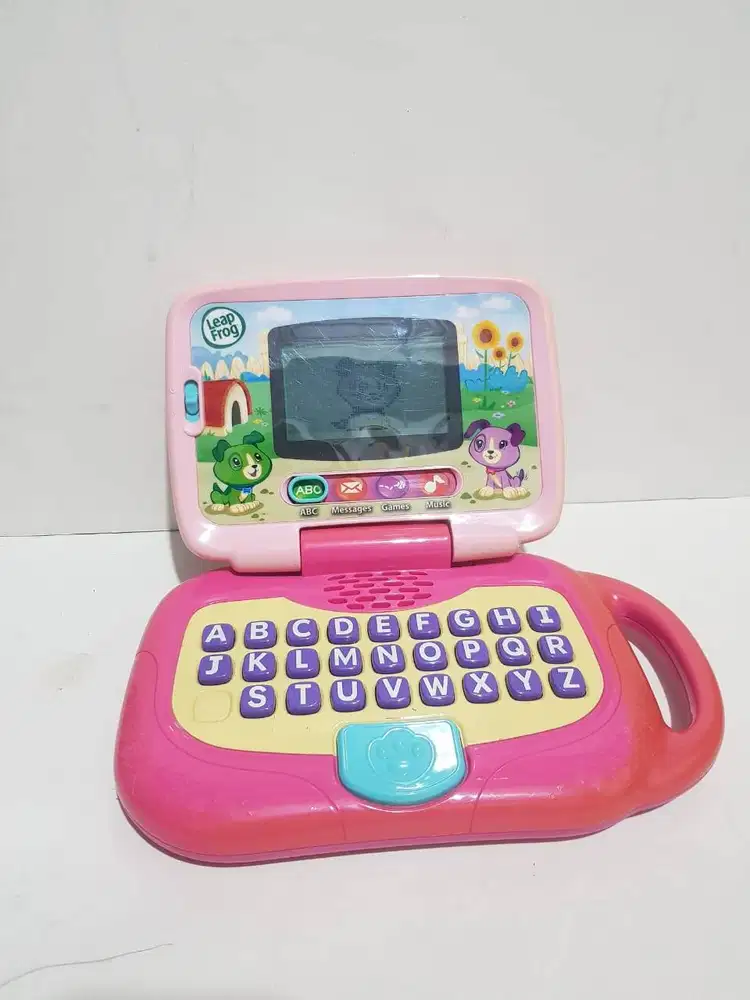 leapfrog leap frog my own leaptop mainan anak laptop pink hijau