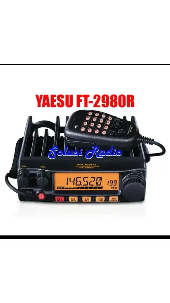 Radio rig yaesu ft 2980r ft2980 ft 2980 vhf 80w baru garansi