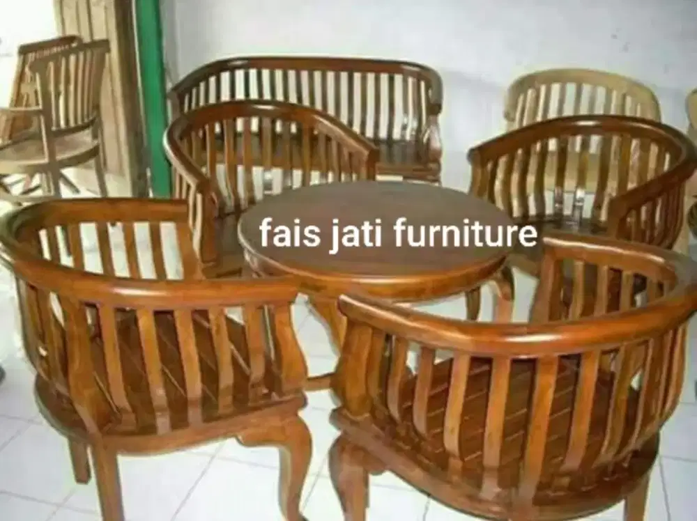 Meja kursi teras betawi