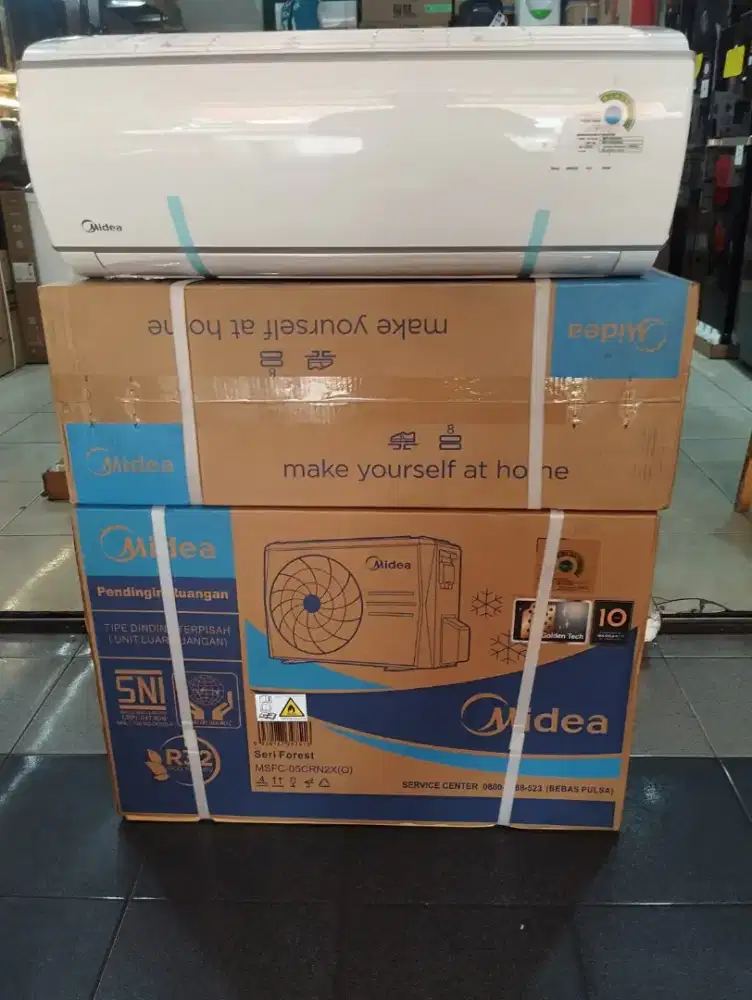 AC split Midea 1/2pk +pasang(330watt)