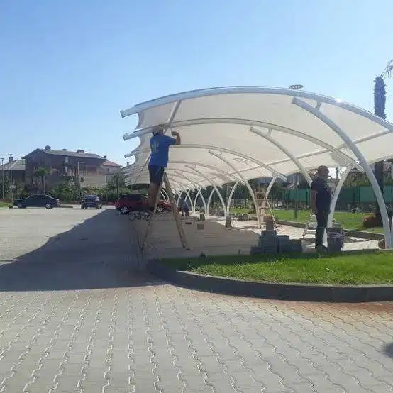 PASANG CANOPY MEMBRANE - KANOPI MEMBRANE CARPORT MOBIL