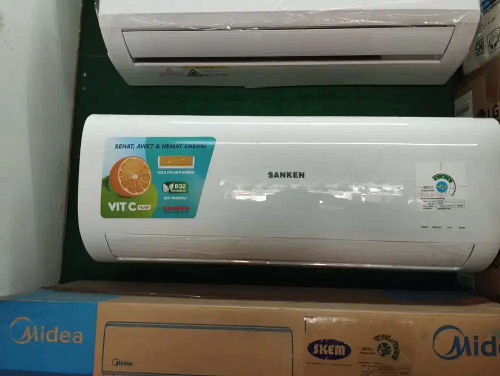 AC split Sanken 1/2pk low Watt +pasang