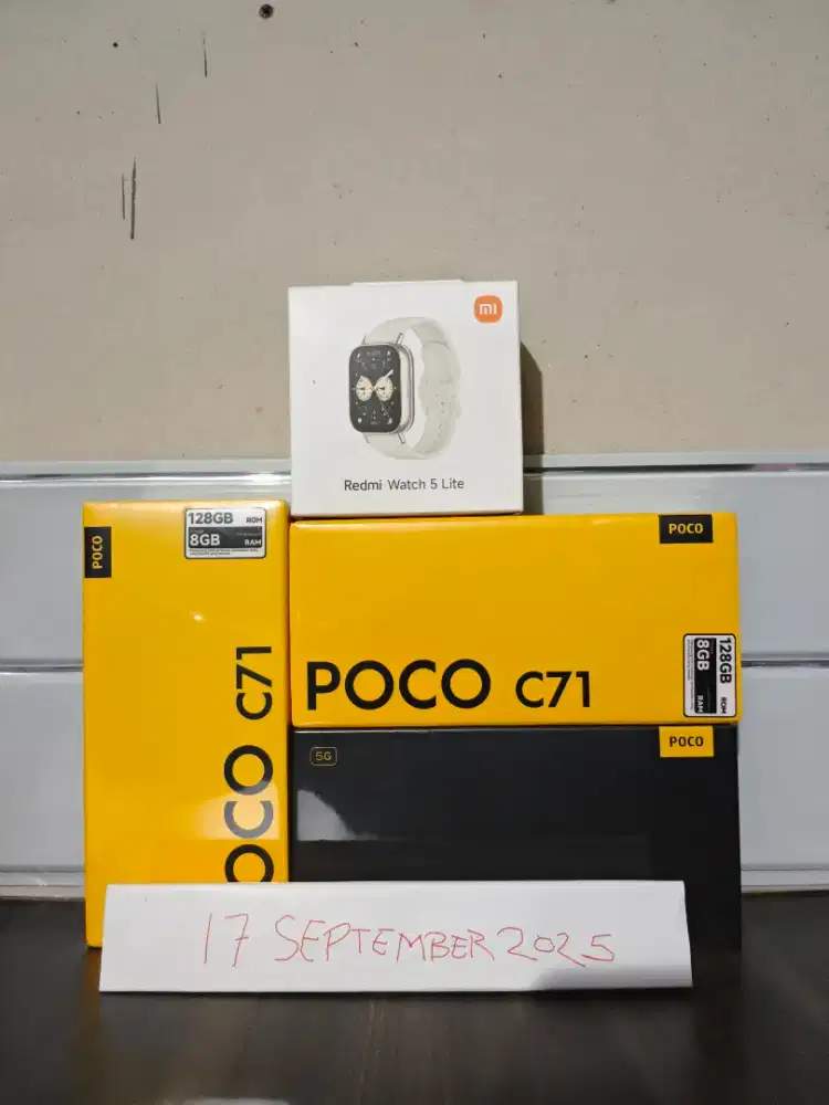 POCO C71 RAM 4GB ROM 128GB HITAM 14122025