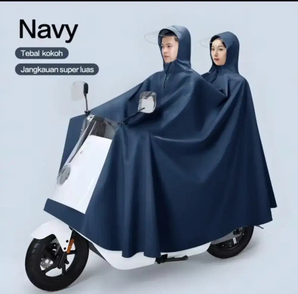 jual jas hujan bagus tebal murah untuk 2 orang oxford