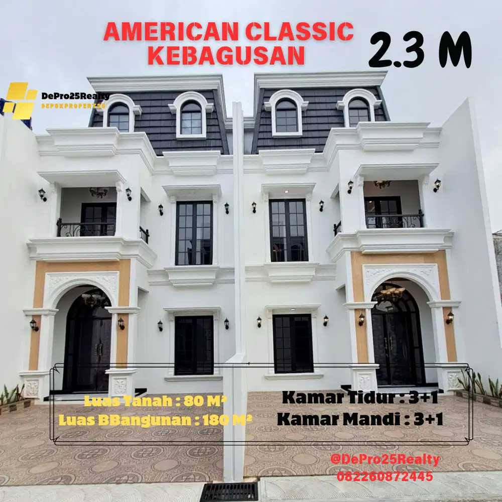 Rumah 2.5 Lantai Siap Huni Di Kebagusan Jakarta Selatan