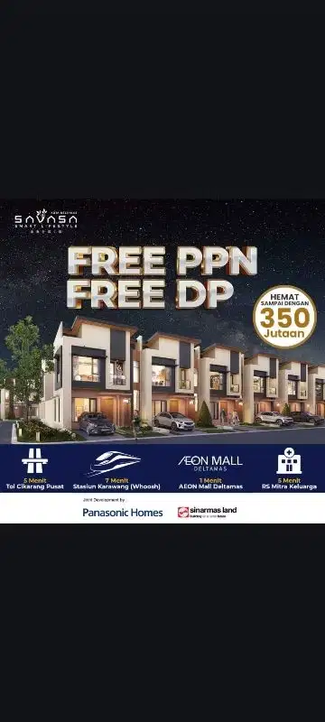 Dijual Perumahan Lokasi dekat dengan AEON MALL
