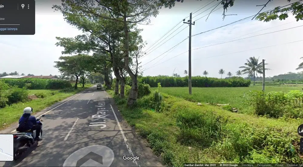 Tanah Pinggir jalan pakis Malang Banjarejo Jual Murah cpt B.U L 844 m2