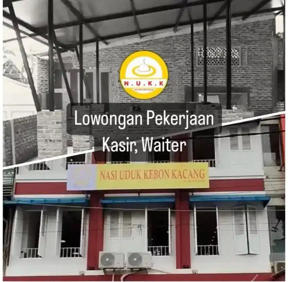 Waiter Resto Nasi Uduk Kembangan/ Cimanggis