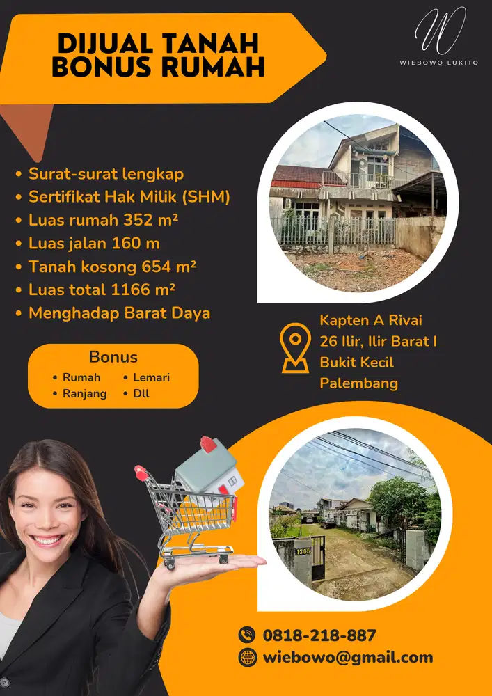 Dijual Tanah Kapten A Rivai Palembang
