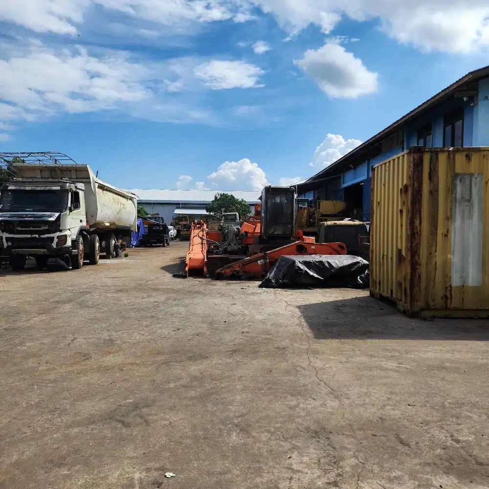 Dijual Workshop Gudang lantai open yard cor beton di kariangau
