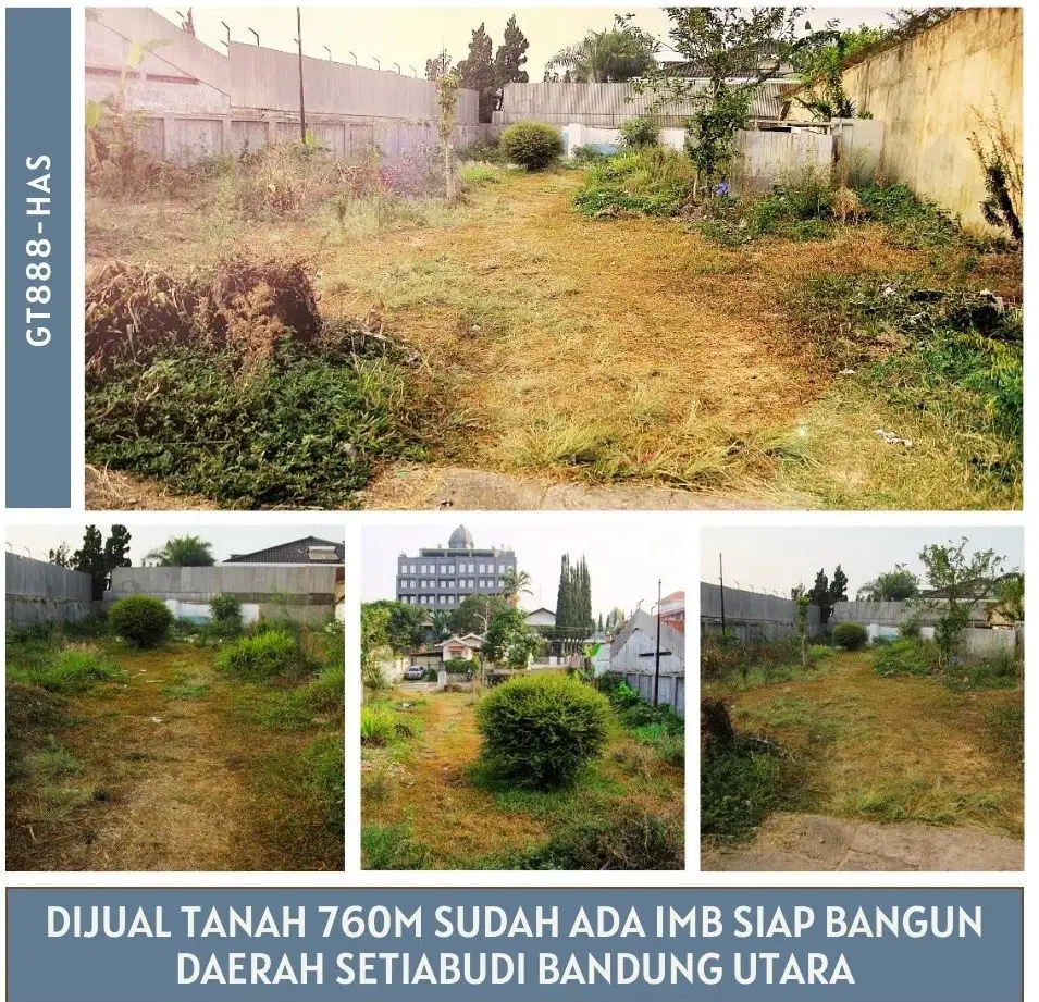 Jual Tanah Siap bangun Sudah Ada IMB Di Setiabudi Bandung