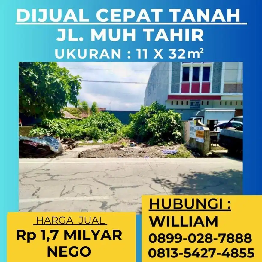 JUAL TANAH STRATEGIS JL MUHAMMAD TAHIR TAMALATE MAKASSAR