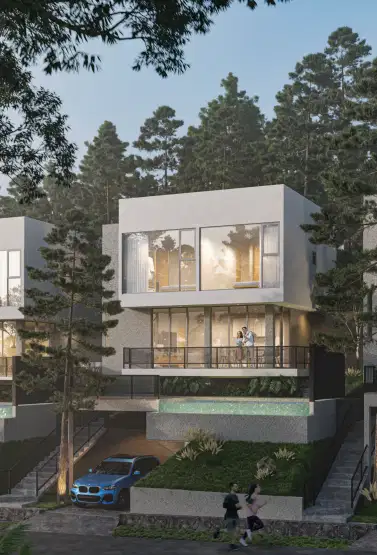 Rumah dengan Kolam Renang Di Komplek Dago Village.